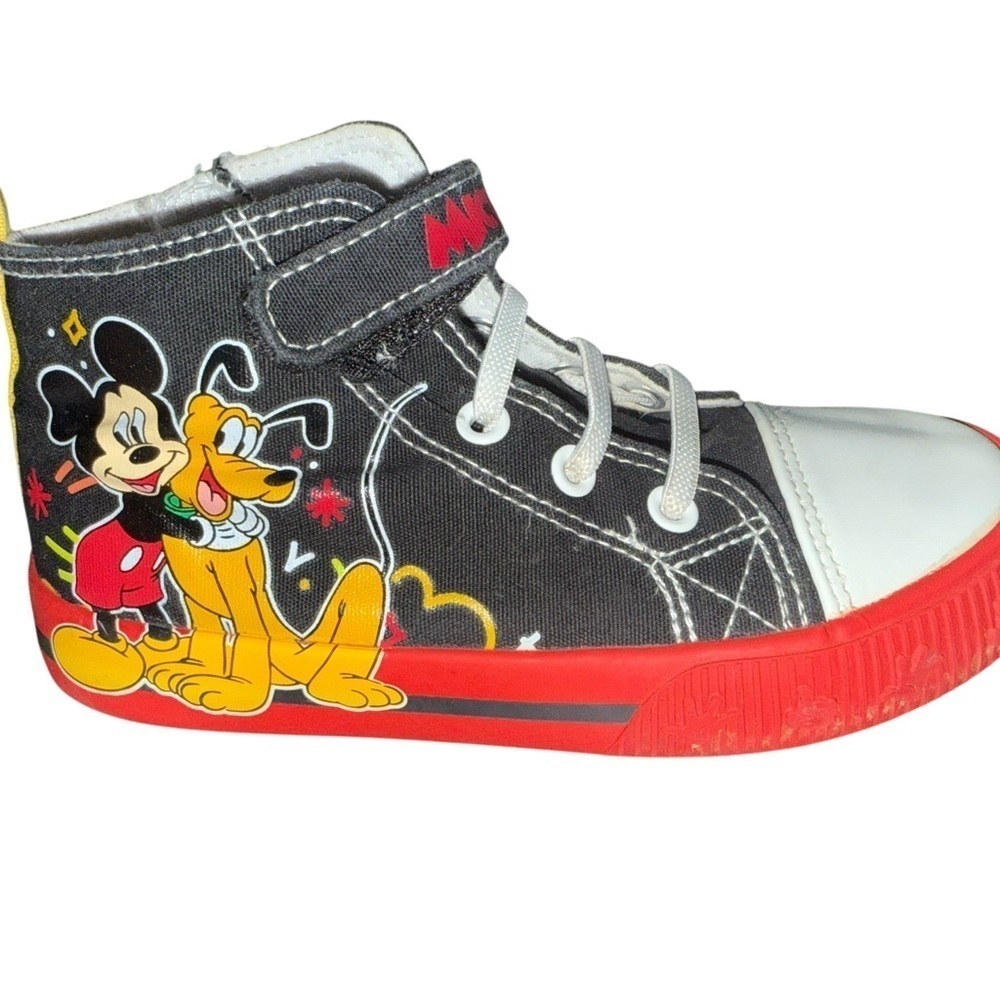 Mickey Mouse Toddler Hi Top Sneakers Size 11 - Picture 2 of 8